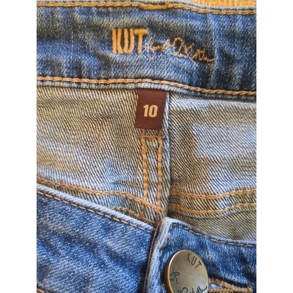 Kut from the Kloth Women's Blue Denim Shorts Size 10 High Rise - Picture 7 of 10
